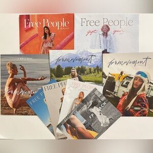 FREE PEOPLE Set/9 Catalogs and Postcard Mailers